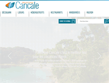 Tablet Screenshot of cancale-tourisme.fr